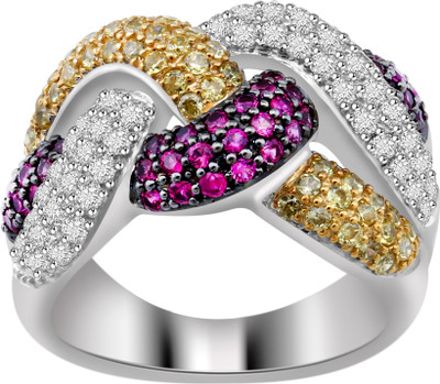 50% OFF on Ciemme 3.64 CT Bypass Cocktail Sterling Silver Cubic Zirconia Ring