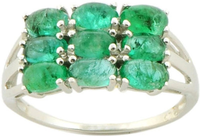 9% OFF on Djoyer Silver Emerald Ring