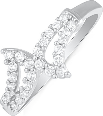 42% OFF on Mahi Splendid Alloy, Brass Cubic Zirconia Rhodium Plated Ring