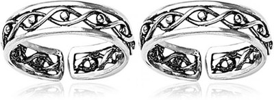 10% OFF on Taraash Cutwork Sterling Silver Toe Ring