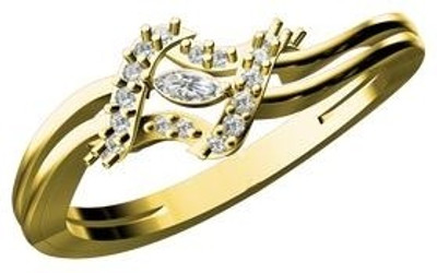 Viviana Gold 18K Yellow Gold Plated 18 K Ring