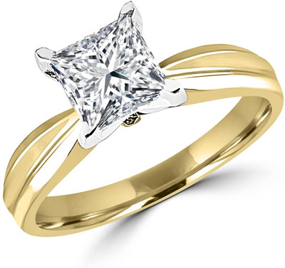 54% OFF on Ziveg Sterling Silver Platinum Plated Ring