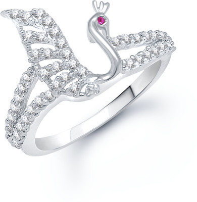 70% OFF on VK Jewels Alloy Rhodium Plated Ring