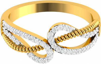 44% OFF on Demira Jewels Brilliant Charm Yellow Gold Diamond 14 K Ring