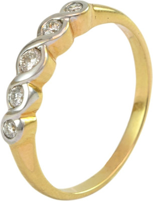15% OFF on Rakam Gold Diamond 18K Yellow Gold Plated 18 K Ring
