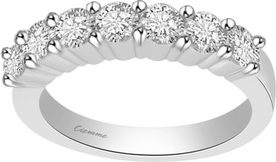 50% OFF on Ciemme 1.91 CT Stackable 7 Stone Sterling Silver Cubic Zirconia Ring