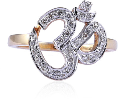 20% OFF on Jisha The OM Gold Diamond 14 K Ring