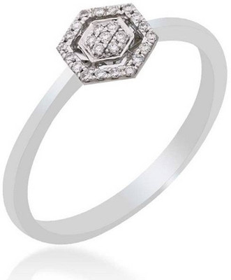 30% OFF on Dhani White Gold Diamond 18 K Ring