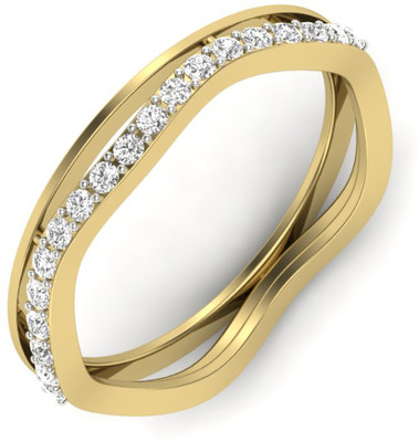 29% OFF on JacknJewel Sleek Delicate Ladies Band Gold 18K Yellow Gold Plated 18 K Ring