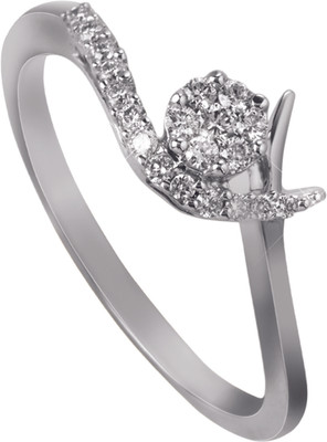 20% OFF on Aspen White Gold 18 K Ring