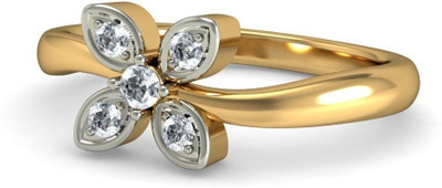 BlueStone The Arianna Yellow Gold Diamond 14K Yellow Gold Plated 14 K Ring