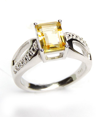 40% OFF on Silvantra Sterling Silver Citrine, Zircon Rhodium Plated Ring 40% OFF on Silvantra Sterling Silver Citrine, Zircon Rhodium Plated Ring