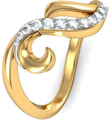 BlueStone The Acacia Gold Diamond 18K Yellow Gold Plated 18 K Ring