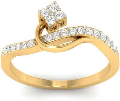 31% OFF on Jewels5 Adhillea Yellow Gold Diamond Rhodium Plated 18 K Ring 31% OFF on Jewels5 Adhillea Yellow Gold Diamond Rhodium Plated 18 K Ring