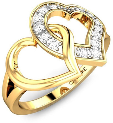 14% OFF on Candere Priyali Yellow Gold Diamond Rhodium Plated 18 K Ring 14% OFF on Candere Priyali Yellow Gold Diamond Rhodium Plated 18 K Ring