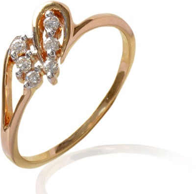 15% OFF on Rakam Yellow Gold Diamond 18K Yellow Gold Plated 18 K Ring