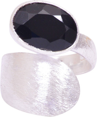 44% OFF on Rubera Silver Onyx Ring