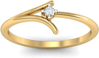 WearYourShine by PCJ The Peyton Diamond Gold Diamond 18K Yellow Gold Plated 18 K Ring