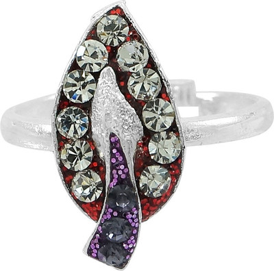 55% OFF on R S Jewels Alloy Silver Plated Toe Ring