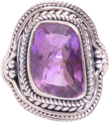 42% OFF on Rubera Silver Amethyst Ring