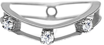 40% OFF on JacknJewel 0.09 Carat Certified Silver Diamond Silver Plated Ring