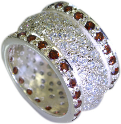 20% OFF on Riyo Unique Garnet Sterling Silver Garnet Ring