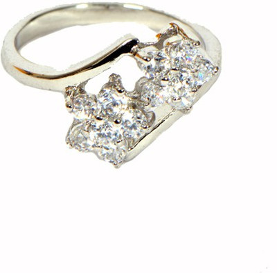 60% OFF on Ratnakar Two Tone Dimonds Copper Ring