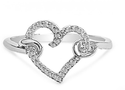 12% OFF on Jpearls Earliest-Love Diamond White Gold 18 K Ring