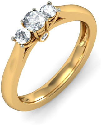 BlueStone The Apolonius Band Gold Diamond 18K Yellow Gold Plated 18 K Ring