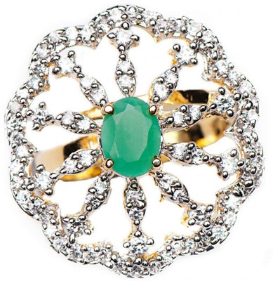 4% OFF on Fejour Diamond Flower Alloy, Brass, Copper Ring 4% OFF on Fejour Diamond Flower Alloy, Brass, Copper Ring