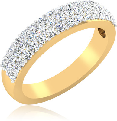 31% OFF on IskiUski Bypass Band Gold 14K Yellow Gold Plated 14 K Ring