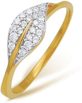5% OFF on Nishtaa Yellow Gold Cubic Zirconia 22 K Ring