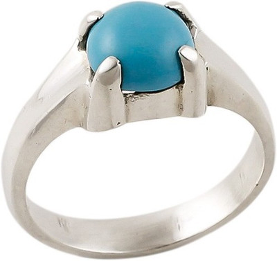 Jhumka Creations Silver Turquoise Ring