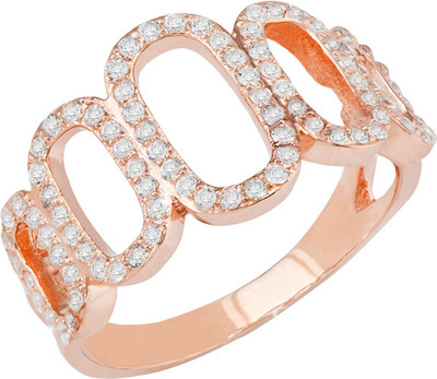 23% OFF on GemLN Andakara Statement Ring Silver Ring