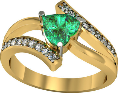 83% OFF on Suvam Jewels Sterling Silver Zircon Yellow Gold Plated Ring 83% OFF on Suvam Jewels Sterling Silver Zircon Yellow Gold Plated Ring