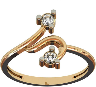 3% OFF on Desires Joy Gold Diamond 18 K Ring