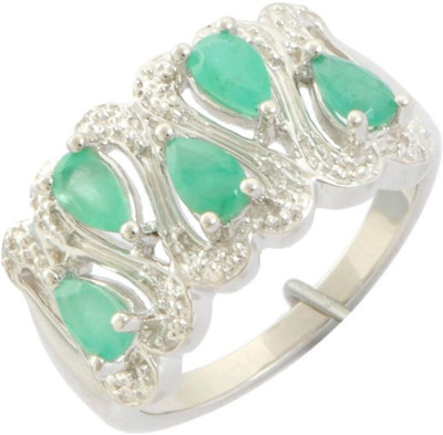 9% OFF on Djoyer Silver Emerald Ring
