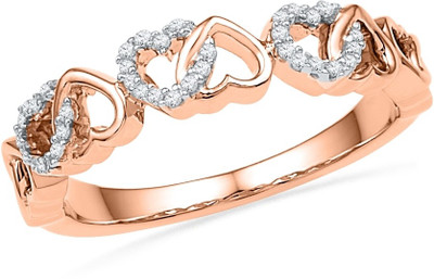 12% OFF on Jpearls Rose Gold Diamond 18K Rose Gold Plated 18 K Ring 12% OFF on Jpearls Rose Gold Diamond 18K Rose Gold Plated 18 K Ring