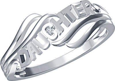 30% OFF on Devina Jewels Silver Diamond Platinum Plated Ring