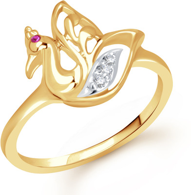 70% OFF on VK Jewels Alloy Cubic Zirconia 18K Yellow Gold Plated Ring