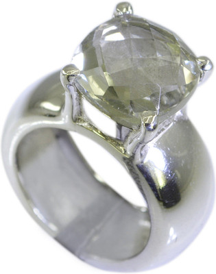 22% OFF on Riyo Shapelystar Green Amethyst Sterling Silver Amethyst Ring
