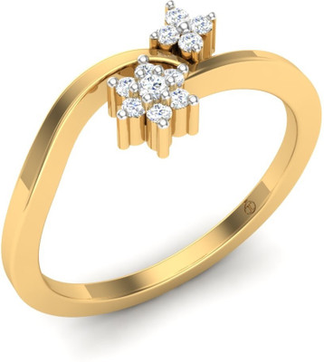 29% OFF on Theme Jewels Gold Diamond 18 K Ring