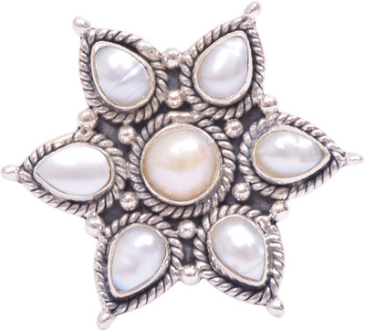 25% OFF on Rubera White Pearl Silver Pearl Ring 25% OFF on Rubera White Pearl Silver Pearl Ring