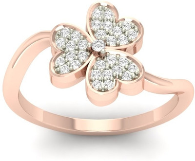 31% OFF on Jewels5 Karlen Rose Gold Diamond Rhodium Plated 18 K Ring 31% OFF on Jewels5 Karlen Rose Gold Diamond Rhodium Plated 18 K Ring