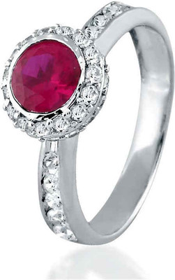 10% OFF on Velvetcase Rouge Diamond White Gold 18 K Ring