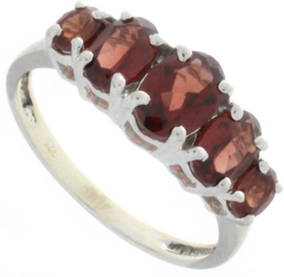 57% OFF on 925 Silver Silver Garnet Sterling Silver Plated Ring