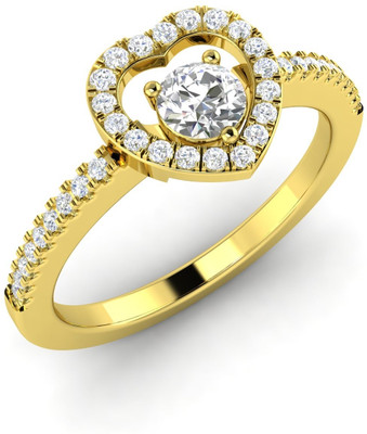 10% OFF on Diamondere Abelia Yellow Gold Diamond 18K Yellow Gold Plated 18 K Ring
