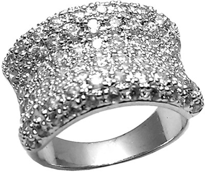 20% OFF on Jewel Craft Silver Cubic Zirconia Rhodium Plated Ring