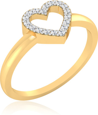 IskiUski Enigma Heart Gold Yellow Gold Plated 14 K Ring