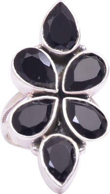 44% OFF on Rubera Silver Onyx Ring